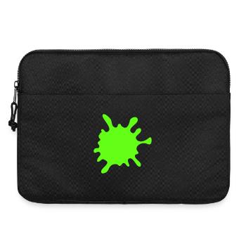 Neon Splash Splatter - Laptop bag 15" - black - Front
