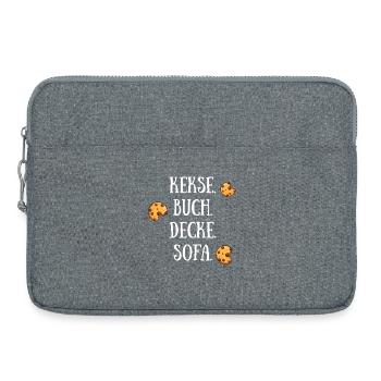 Canapé Couverture Cookie Book - Sacoche pour ordinateur portable 15 pouces - gris chiné - Devant