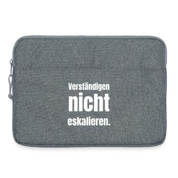 Don't escalate. - Laptop bag 15" - heather grey - Front