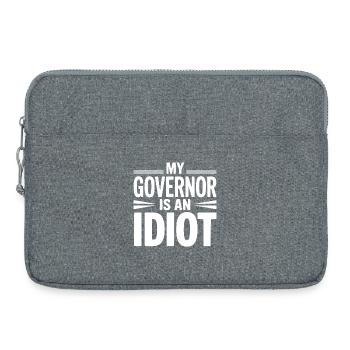 Mein Gouverneur ist ein Idiot - Laptoptasche 15" - Grau meliert - Vorne