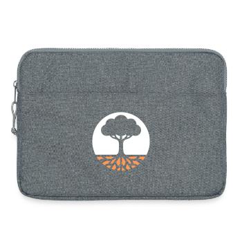 Racines de l’Arbre de Vie - Sacoche pour ordinateur portable 15 pouces - gris chiné - Devant