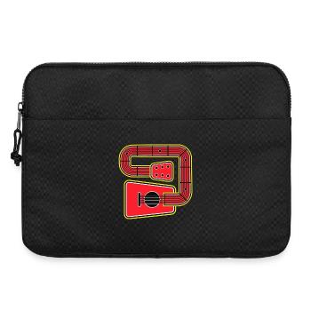 Rote Abstract Shape Gitarre - Laptoptasche 15" - Schwarz - Vorne