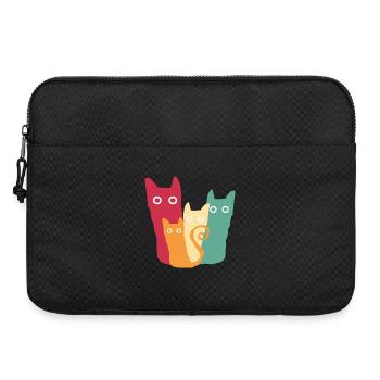 Cats Retro Cat - Sacoche pour ordinateur portable 15 pouces - noir - Devant