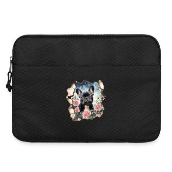 Französische Bulldogge - Laptoptasche 15" - Schwarz - Vorne