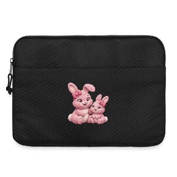 Hasen Kinder Hasenkinder - kleine große Schwester - Laptoptasche 15" - Schwarz - Vorne