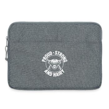 Highland Zottelpower - Laptoptasche 15" - Grau meliert - Vorne
