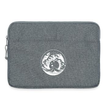 Bowling Japanese Art - Laptop bag 15" - heather grey - Front