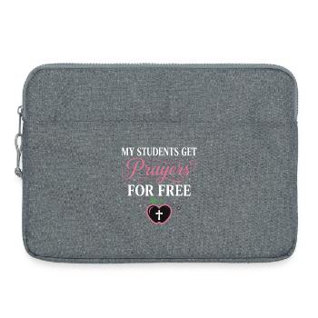 My Students Get Prayers Free Christlicher Lehrer - Laptoptasche 15" - Grau meliert - Vorne