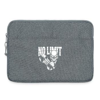 No Limit Skull Bodybuilding - Sacoche pour ordinateur portable 15 pouces - gris chiné - Devant