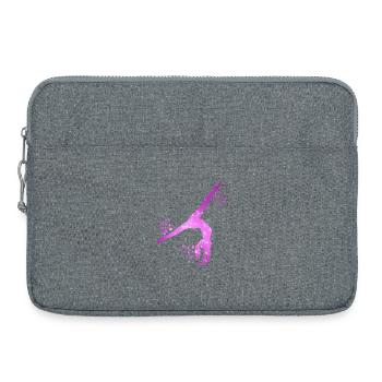 Gymnaste Fille Gymnastique Acrobatie - Sacoche pour ordinateur portable 15 pouces - gris chiné - Devant