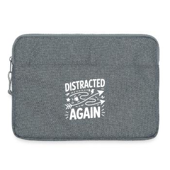 Distracted Again ADHD Chaos - Laptop bag 15" - heather grey - Front