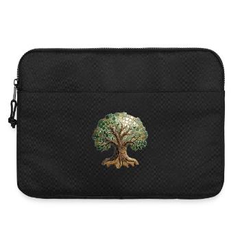 Mosaïque de l’Arbre de Vie - Art spirituel pour la nature Fan - Sacoche pour ordinateur portable 15 pouces - noir - Devant