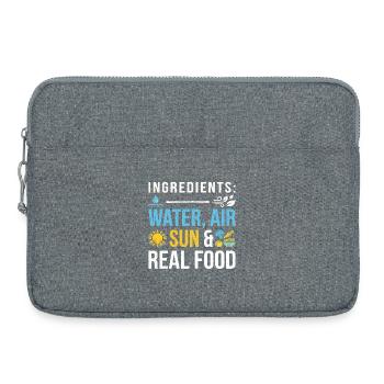Nutrition Santé Sports - Sacoche pour ordinateur portable 15 pouces - gris chiné - Devant