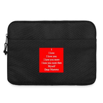 Liebesbotschaft an Mama – Emotionaler Text - Laptoptasche 15" - Schwarz - Vorne