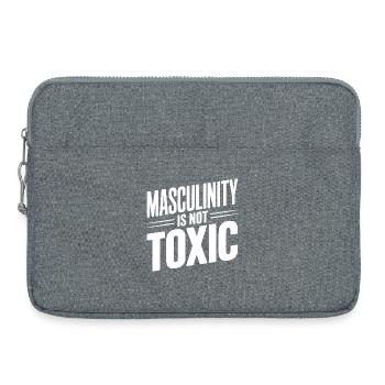 La masculinité n’est pas toxique - Sacoche pour ordinateur portable 15 pouces - gris chiné - Devant