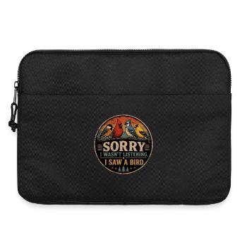 Passion Oiseaux Humour Cadeau Ornithologie - Sacoche pour ordinateur portable 15 pouces - noir - Devant