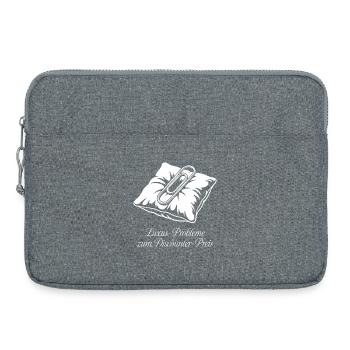 Luxus Probleme zum Discounter Preis. - Laptoptasche 15" - Grau meliert - Vorne
