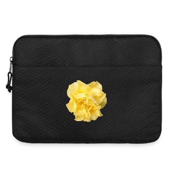 Rose jaune : motif floral pour les vêtements - Sacoche pour ordinateur portable 15 pouces - noir - Devant