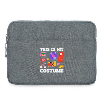 Retro Back to the 80s Vintage Design - Laptoptasche 15" - Grau meliert - Vorne