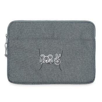Arschchinnmoment - Design by Vany écrit - Sacoche pour ordinateur portable 15 pouces - gris chiné - Devant