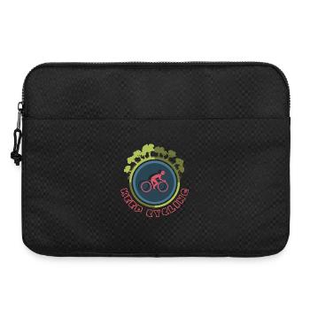 Cycling Icon Forest Nature Icon Logo - Laptop bag 15" - black - Front