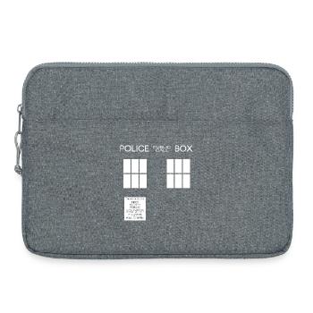 Police box - Laptoptasche 15" - Grau meliert - Vorne