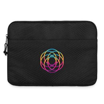 Arc-en-ciel Mandala Anneaux Yoga Meditation Couleurs - Sacoche pour ordinateur portable 15 pouces - noir - Devant
