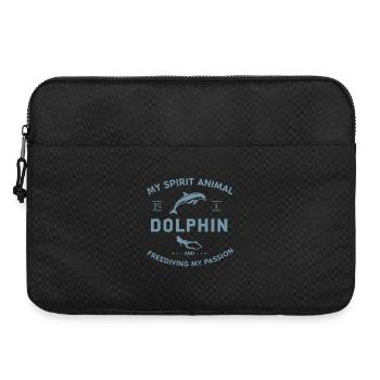 Mein Geistertier ist ein Delfin - Laptoptasche 15" - Schwarz - Vorne