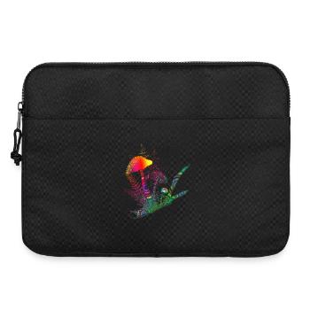 bunte Komposition Waldpilze,Gräser und Ast - Laptoptasche 15" - Schwarz - Vorne