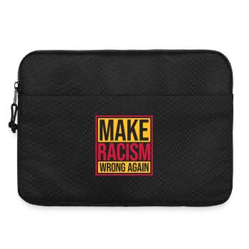 Rendre le racisme répréhensible - Sacoche pour ordinateur portable 15 pouces - noir - Devant