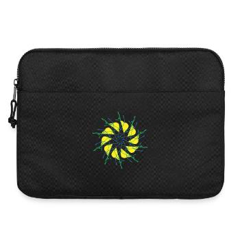 Zufallsmuster gekreist - Laptoptasche 15" - Schwarz - Vorne
