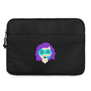 Frau Träne Blumen vintage Grafik - Laptoptasche 15" - Schwarz - Vorne