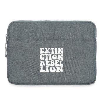 Extinction Rebellion Retro white - Laptop bag 15" - heather grey - Front