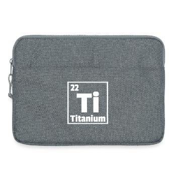 Titan Ti Periodensystem der Elemente - Laptoptasche 15" - Grau meliert - Vorne