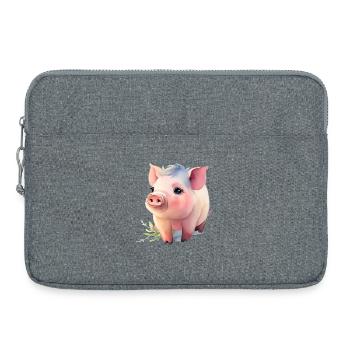 Piglets - Laptop bag 15" - heather grey - Front
