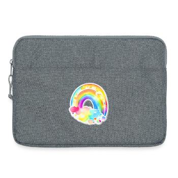 Arc-en-ciel - Sacoche pour ordinateur portable 15 pouces - gris chiné - Devant