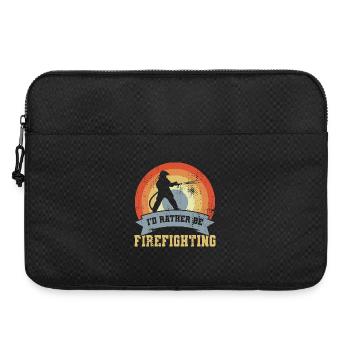 Lustiger Feuerwehr Spruch - Laptoptasche 15" - Schwarz - Vorne