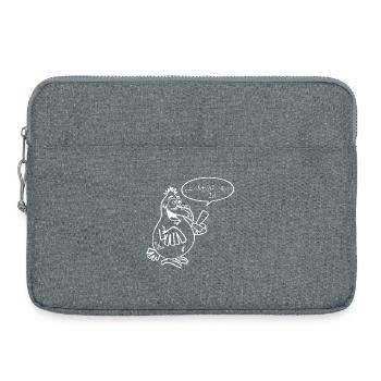 White Smart Bird - Laptop bag 15" - heather grey - Front