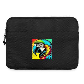 Perroquet Pop Art - Sacoche pour ordinateur portable 15 pouces - noir - Devant