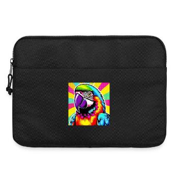 Papagei Pop Art - Laptoptasche 15" - Schwarz - Vorne