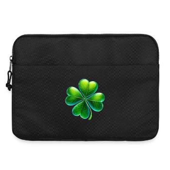 Trèfle à quatre feuilles - Sacoche pour ordinateur portable 15 pouces - noir - Devant