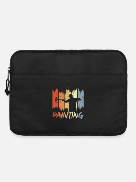Retro Maler - Laptoptasche 15" - Schwarz