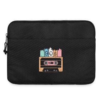 Cassette Musique Années 90 1990s Utilisé Look Logo Classique - Sacoche pour ordinateur portable 15 pouces - noir - Devant
