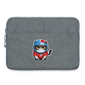 Katze Weltraum, astronaute de Space Cat - Sacoche pour ordinateur portable 15 pouces - gris chiné - Devant