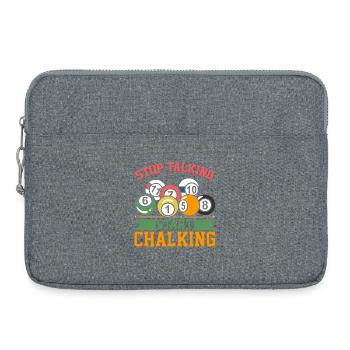 Billard Witz - Laptoptasche 15" - Grau meliert - Vorne