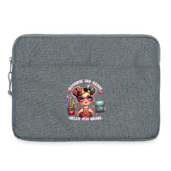 Goodbye 3rd Grade Hello 4th - Laptop bag 15" - heather grey - Front