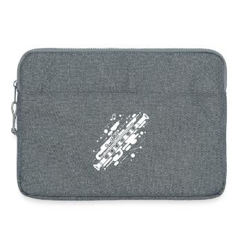 Flute Street Art - Laptop bag 15" - heather grey - Front