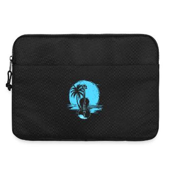 Violine Grafik - Laptoptasche 15" - Schwarz - Vorne