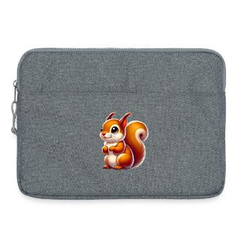 Écureuil - Sacoche pour ordinateur portable 15 pouces - gris chiné - Devant