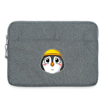 Chantier de construction de pingouins - Sacoche pour ordinateur portable 15 pouces - gris chiné - Devant